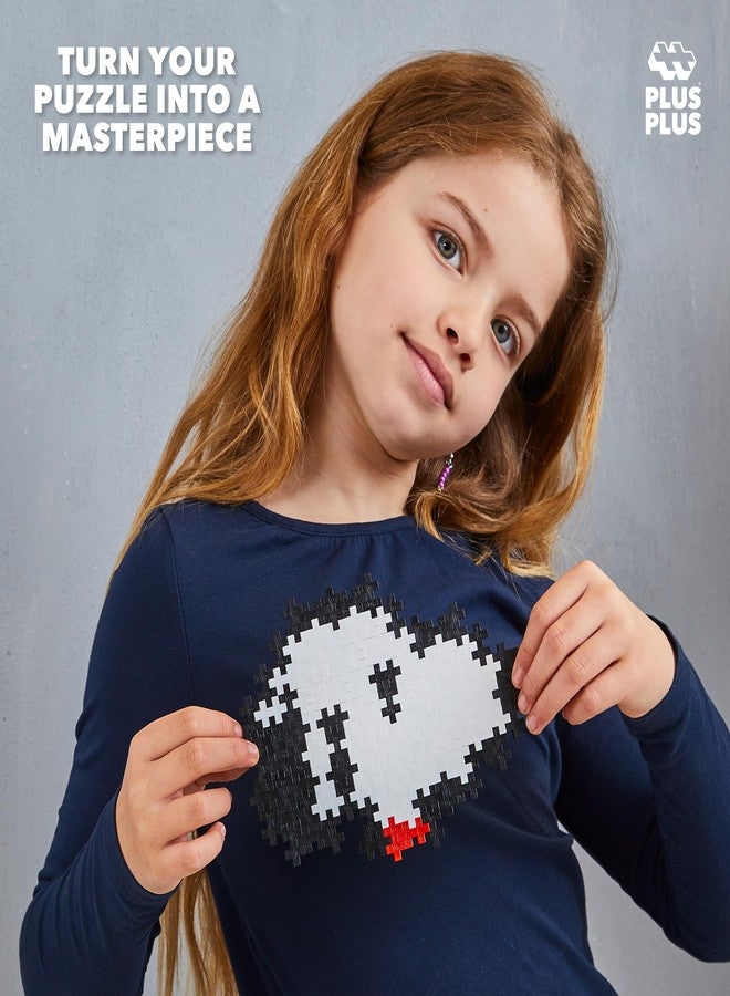 Plus-Plus Plus Plus Puzzle By Number, 100 Piece Interlocking Mini Building Blocks, 2D Puzzle Stem Toy For Kids, Peanuts Merchandise - Snoopy - Image 4